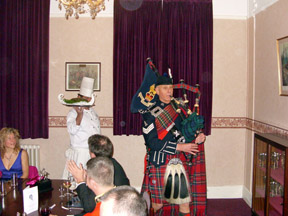 Piping in the haggis